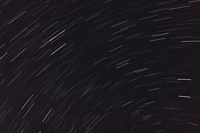 A photo of the Quadrantids meteor shower from 2009.