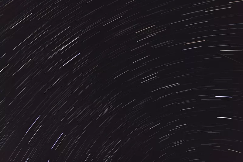 Image: A meteor shower.