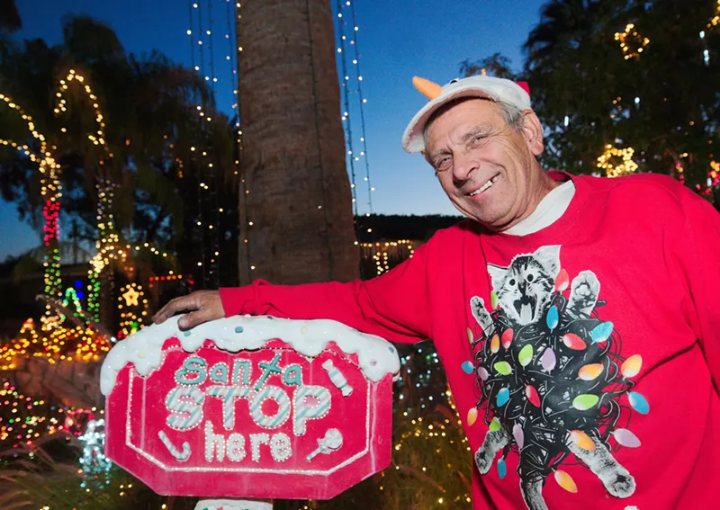 Image: Arcadia resident Lee Sepanek, better known as "Christmas Lee."