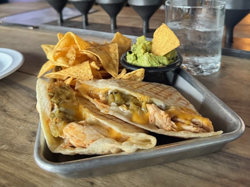 Horse & Hyde offers a Southwestern-inspired menu with items such as chicken and green chile quesadillas.