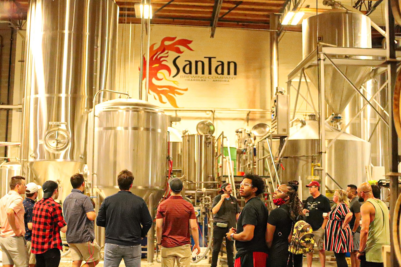 Tour the massive brewhouse and distillery at SanTan in Chandler.