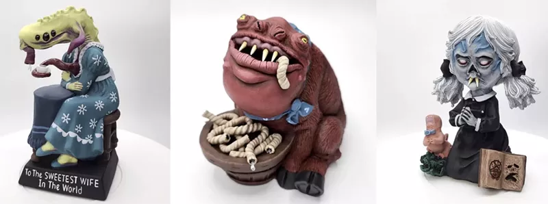 Image: A selection of Thrift Creeper's freaky creations.