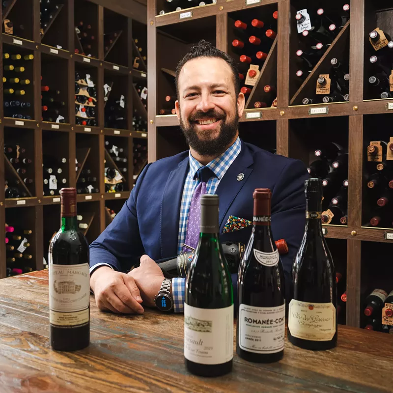 Image: Jason Caballero is an advanced sommelier and the CEO and wine director at Wrigley Mansion, which will host a four-day wine festival this weekend.
