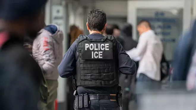 an ICE agent