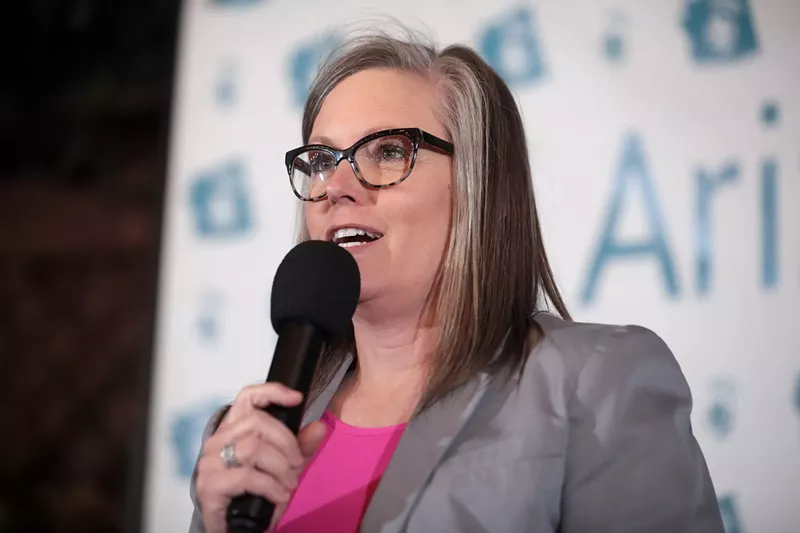 Image: Katie Hobbs, the Democratic nominee for governor, won't debate Republican rival Kari Lake.