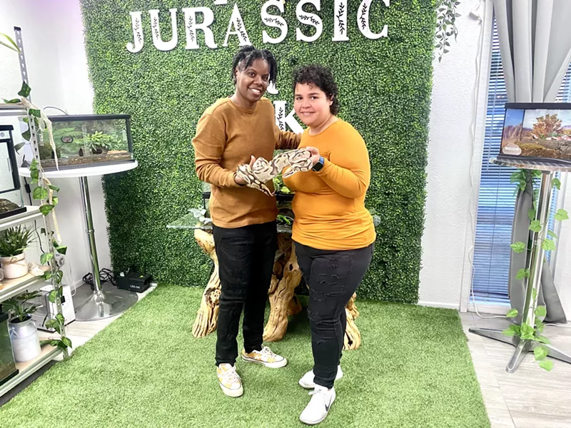 Image: Owners Alicia Penkey and Elisa Benitez turned their passion for snakes into a business.