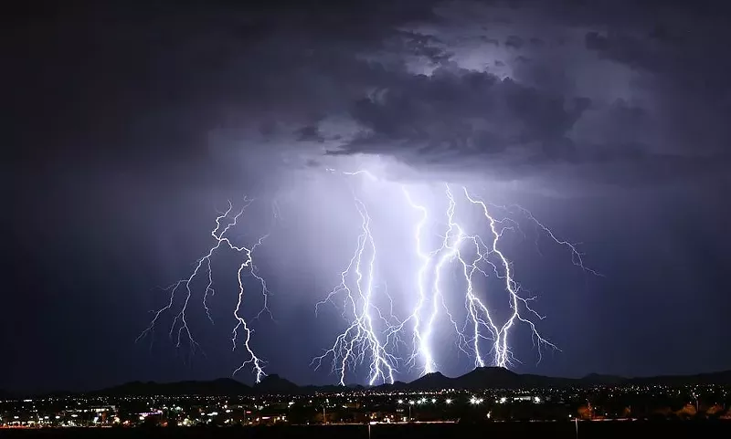 Image: A 2016 thunderstorm in the Valley.