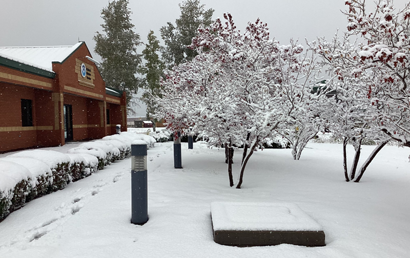 Image: a snowy scene