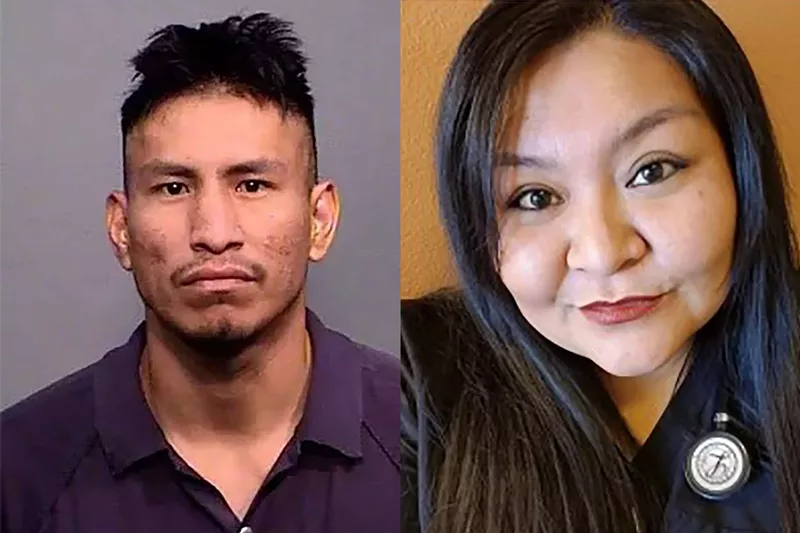 Image: Tre James (left) was convicted of murdering Jamie Yazzie (right) on Sept. 27. James faces a mandatory life sentence and will be sentenced in January.
