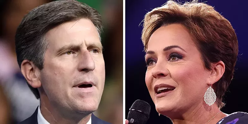 Image: greg stanton and kari lake