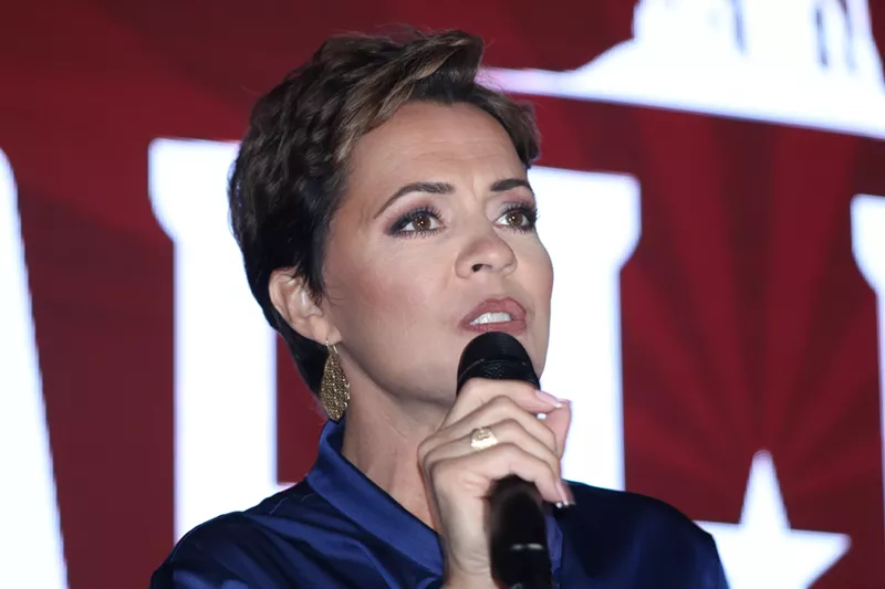 Image: Kari Lake, the GOP nominee for governor, endorsed a bigoted white supremacist running for the Oklahoma Legislature.