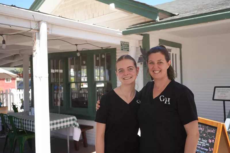 Image: Caitlin Erickson (right) is the new owner of The Gilbert House. Her niece, Abby Erwin, busses tables and hopes to become a server.