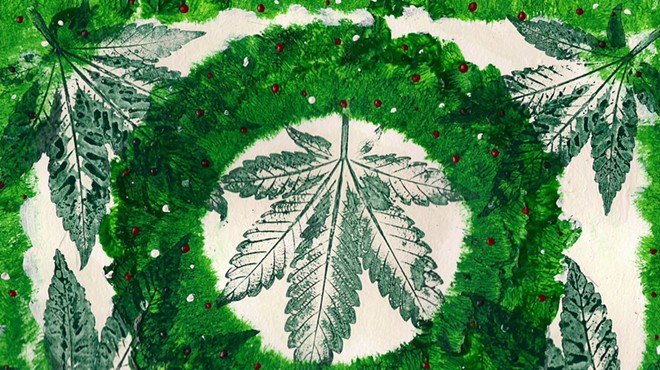 cannabis wreath