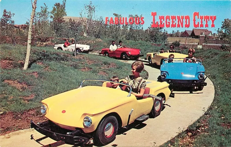 Image: The Blakely sports car ride at Legend City.