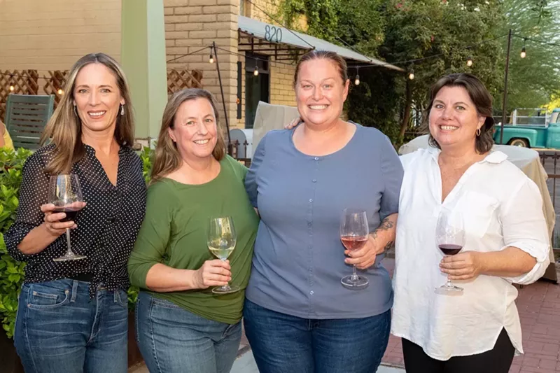 Image: The Phoenix chapter of Let's Talk Womxn includes (left to right) Jennifer Caraway of Joy Bus Diner, Tracy Dempsey of TDOriginals/ODV Wines, Charleen Badman of FnB, and Lori Hassler of The Farish House.
