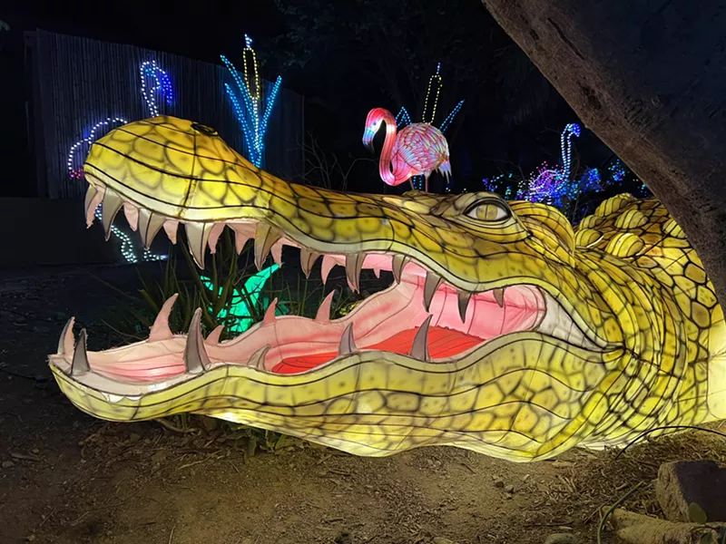 Image: The animal lanterns are a popular feature at Phoenix Zoo's ZooLights.