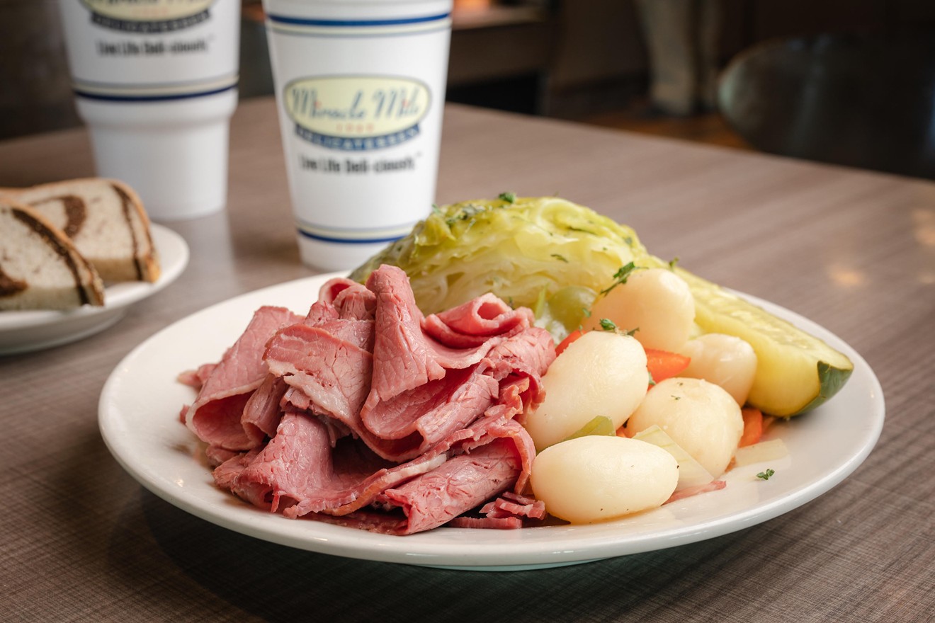 The St. Patrick's Day special at Miracle Mile Deli.
