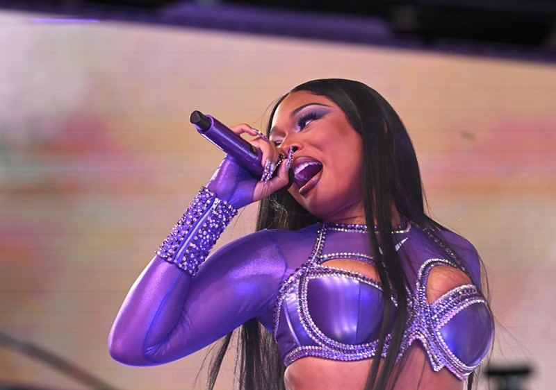 Megan Thee Stallion performs during the Times Square New Year's Eve 2024 Celebration on December 31, 2023, in New York City.