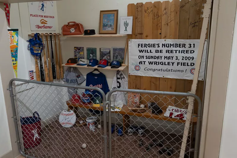 Image: A display in a baseball museum