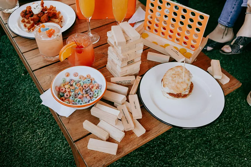 Image: Brunch, games, cocktail and tunes — what could be better?
