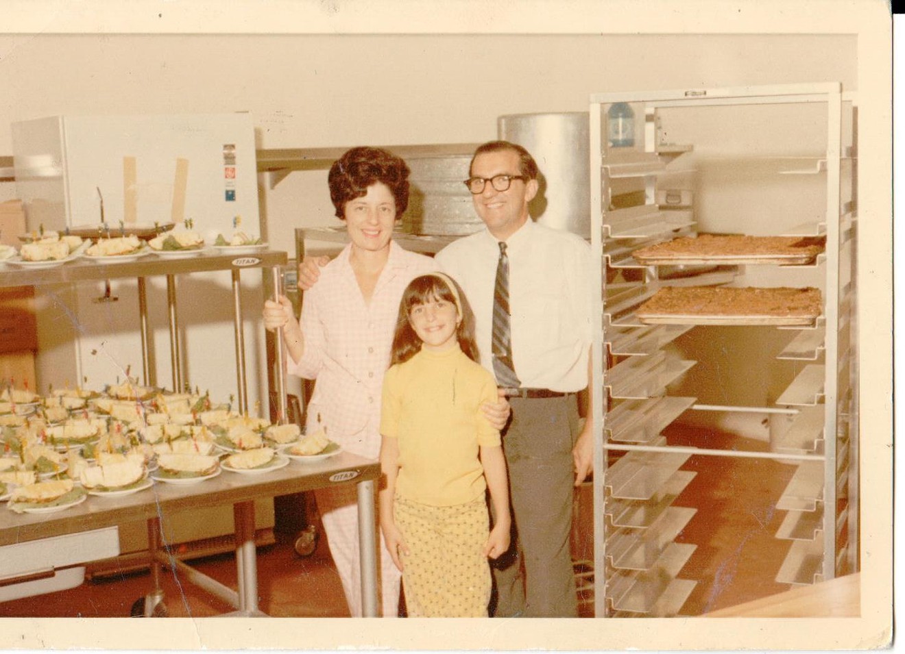 Miracle Mile Deli founder Jack Grodzinsky, his wife Eleanor and their daughter Jill at the former Park Central Mall location, circa 1969. This year, the family-run business celebrates its 75th anniversary.