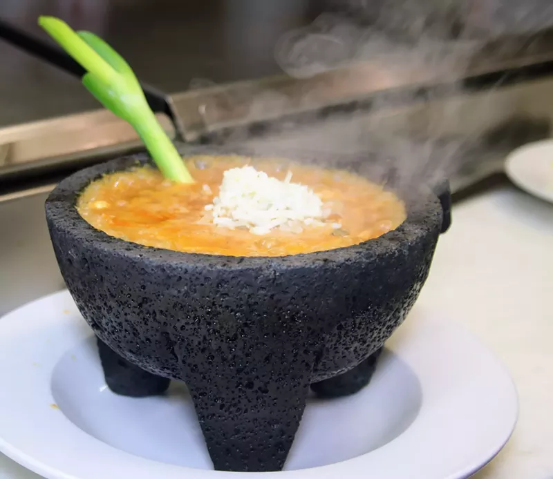 Image: The Molcajete de Mariscos is San Diego Bay's most popular dish. The molten dish looks as captivating as it tastes.