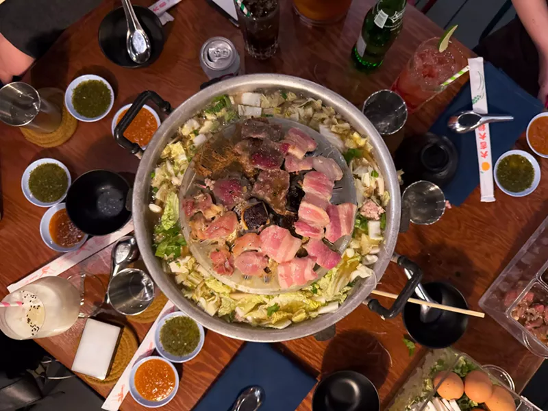 Image: Gather a group for a mookata feast at Mr. Baan's.