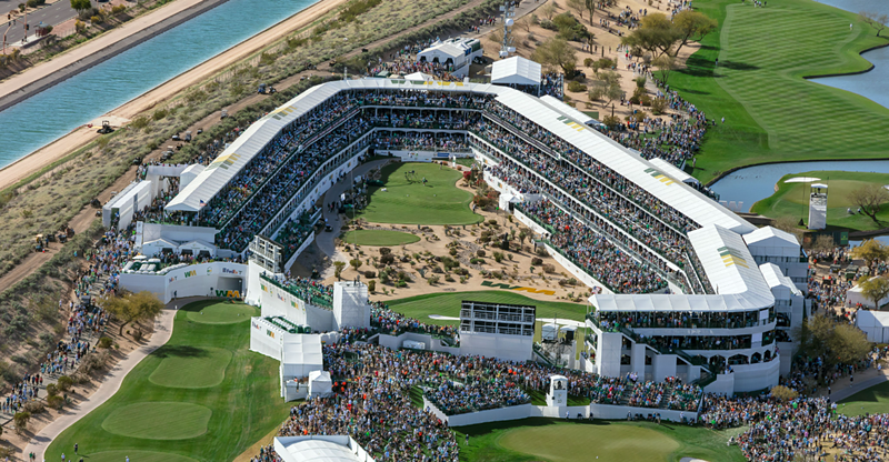 Image: The WM Phoenix Open golf event in Scottsdale.