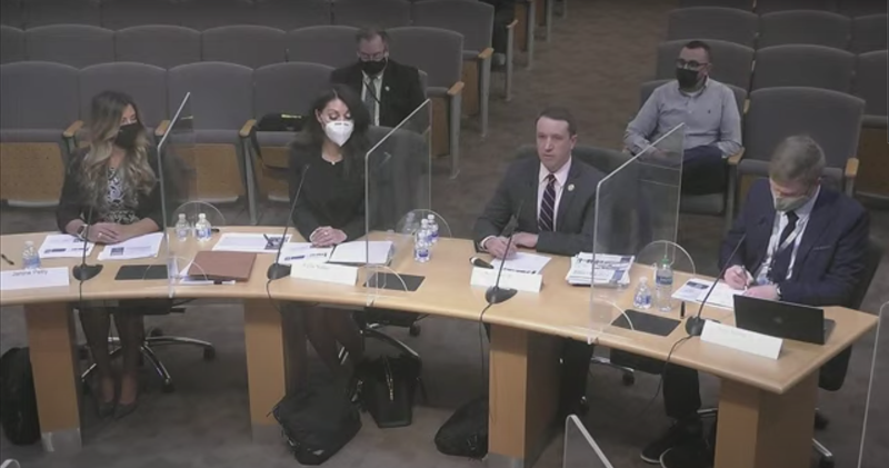 Image: Maricopa County election director Scott Jarrett testifies in a hearing before the county Board of Supervisors Wednesday.