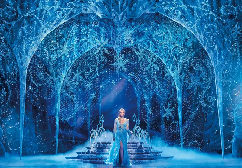 Image: Caroline Bowman as Elsa in Frozen.