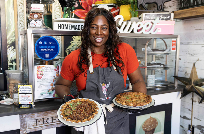 Image: Chef Dana Dumas is gearing up for a busy season of pie sales in the lead-up to Thanksgiving.