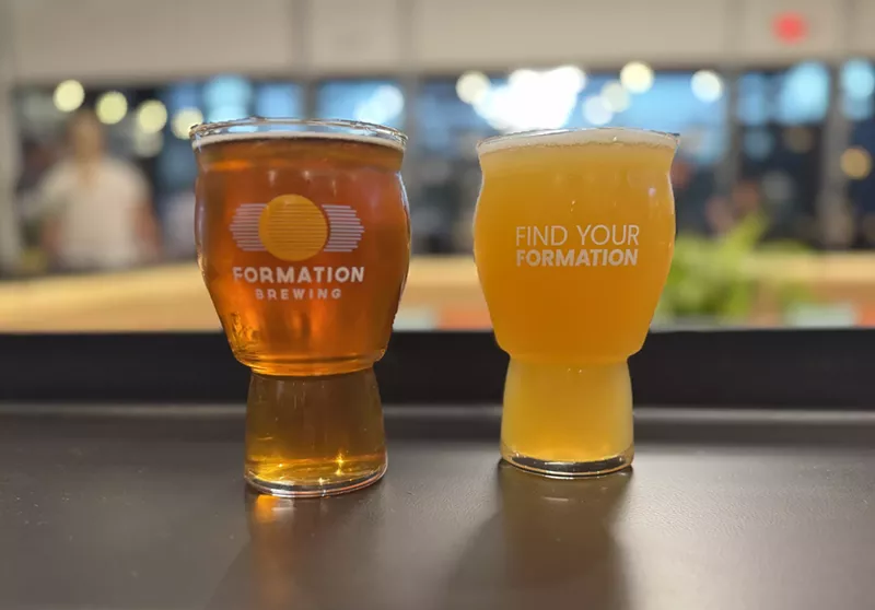 Image: Formation Brewing's opening taplist includes a malty Oktoberfest-inspired Emberfall Marzen and the tart Sun Crest Peach Ale.
