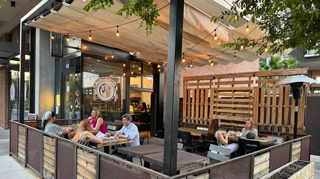 Patio of The Pairing Room.