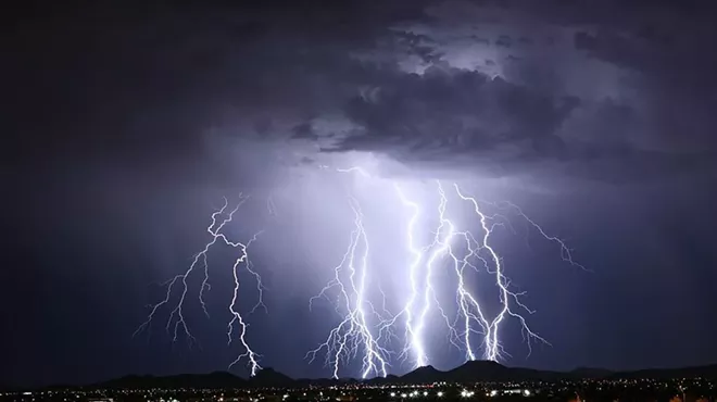 lightning striking in arizona
