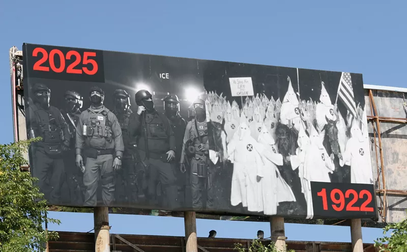 Image: New Phoenix billboard compares ICE to the Ku Klux Klan