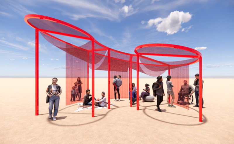 Image: New Phoenix shade structure inspired by Chinese chorizo