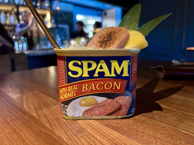 Image: Since Liquor Pig opened in March, the Spam Folder cocktail has made the rounds on social media.