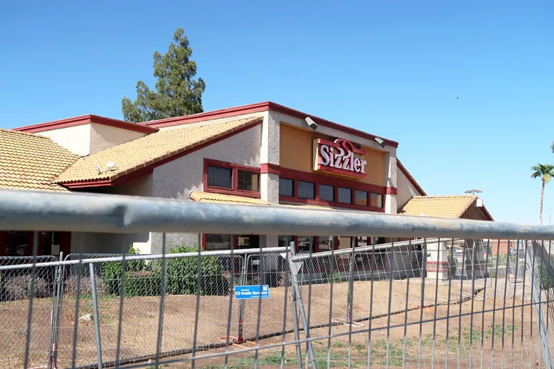 Image: The Valley's last standing Sizzler has closed in Maryvale.