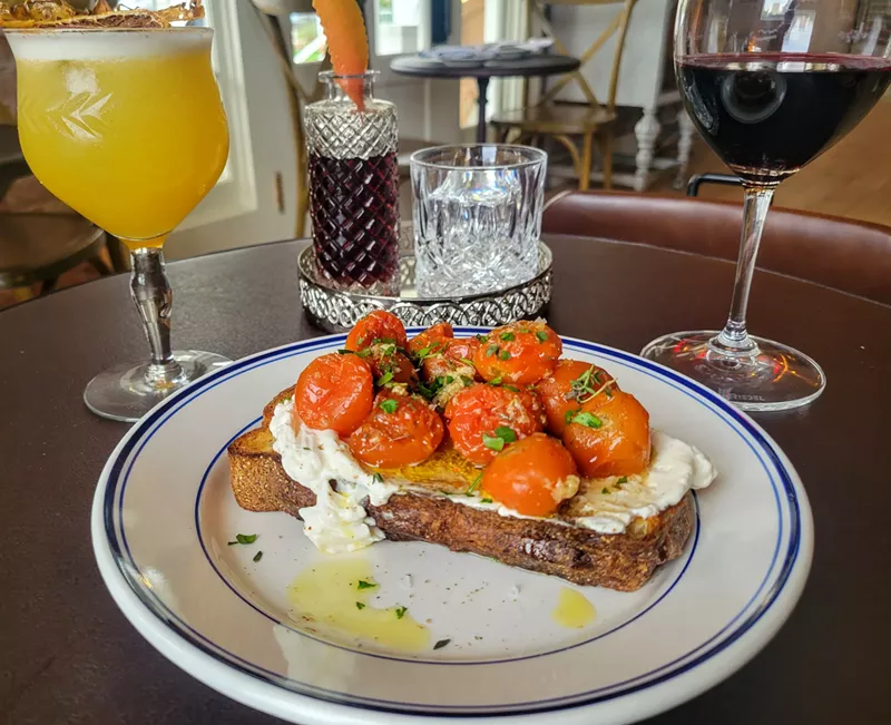 Image: Cherry tomato crostini.