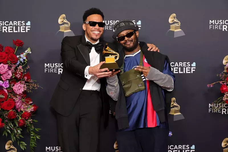 Image: Anderson .Paak and Knxwledge take home a Grammy Award.