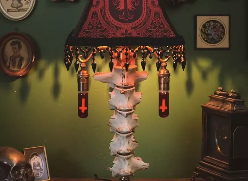Image: Bone lamps and other macabre creations will be for sale at the Oddities & Curiosities Expo.