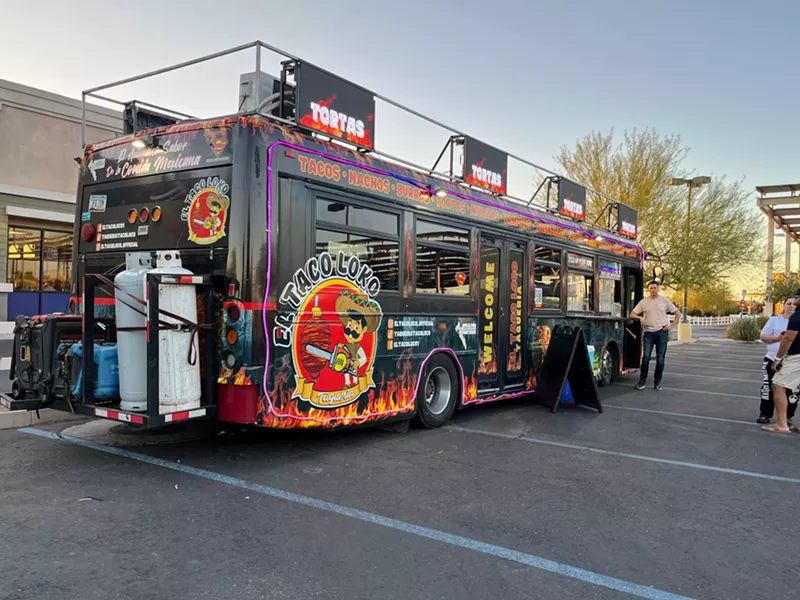 Image: The owner of Arizona's most eye-catching mobile food vendor was arrested on July 8.