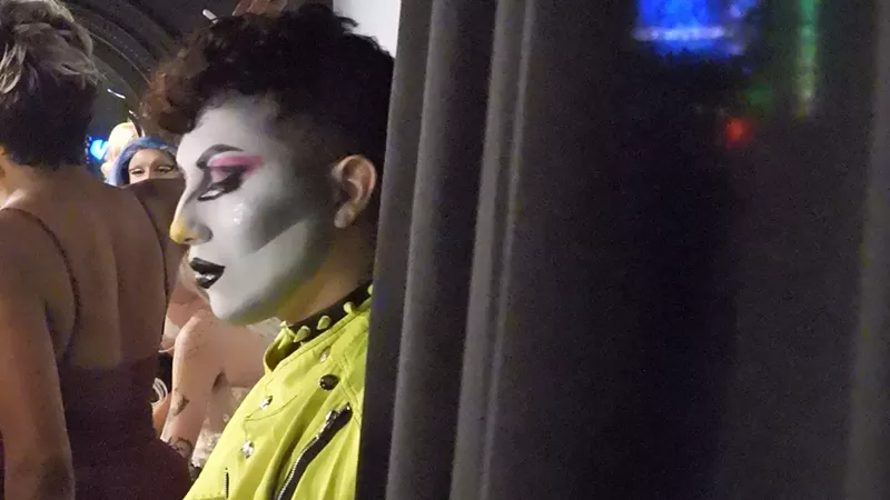 Image: A drag performer.