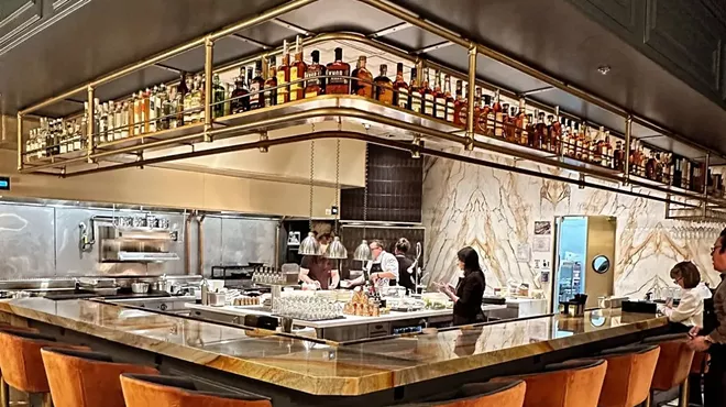 The bar at Barley & Smoke.