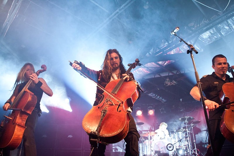 The cellists of Apocalyptica.