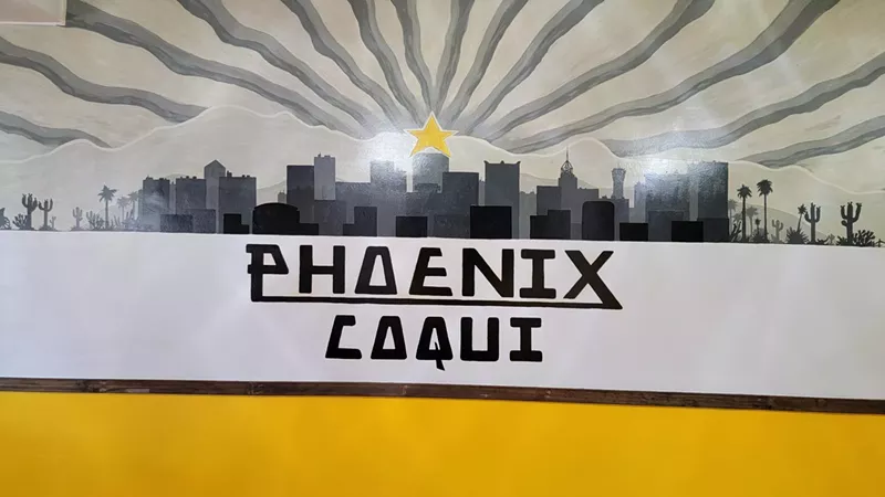 Image: The mural Crazy Jim's owner Claudia Aguirre left for the new owners.
