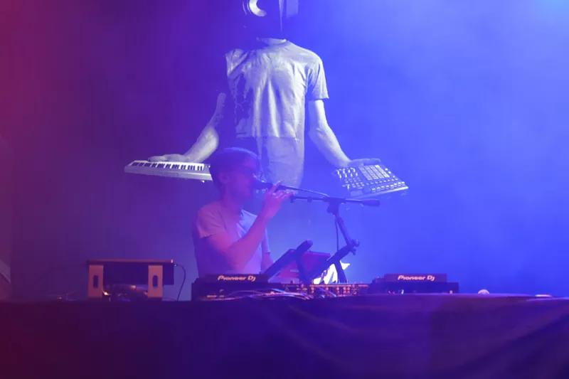 Image: DJ Bloom Phase during his winning set at M3F's battle of the DJs competition.