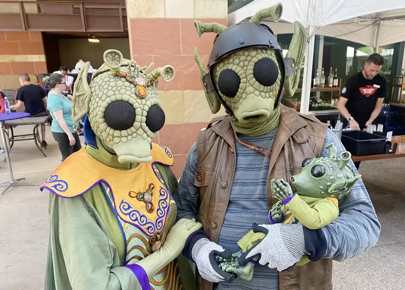 Image: People in costume.
