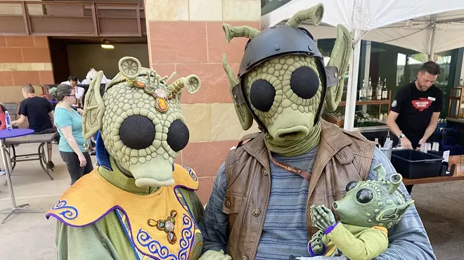 People in costume.