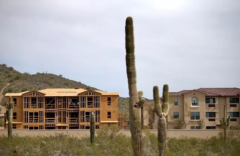 Image: Apartments under construction in Phoenix